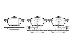 Колодки тормозные дисковые передние, AUDI A4, A6; SKODA Superb; 2.0-4.2, 05-11