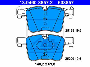 Колодки тормозные дисковые передние, BMW 3 (F30, F80), X3 (F25), 11-