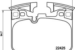 Колодки тормозные дисковые передние, BMW 5 (G30), 7 (G11), X3 (G01) 2.0-3.0D 15-