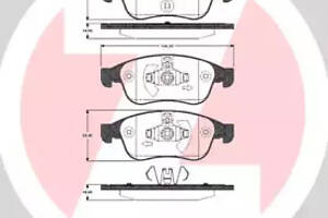 Колодки тормозные дисковые передние, DACIA/RENAULT, 1.2-2.0, 08-