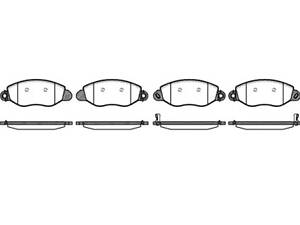 Колодки гальмівні передні дискові, FORD Transit, 2.0-2.4, 00-06