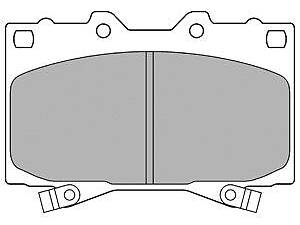 Колодки тормозные дисковые передние, LEXUS LX, TOYOTA Land Cruiser, 4.2-4.7, 90-08
