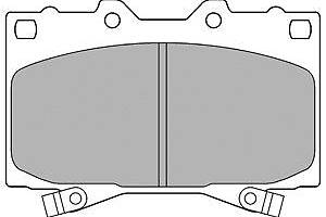 Колодки тормозные дисковые передние, LEXUS LX, TOYOTA Land Cruiser, 4.2-4.7, 90-08