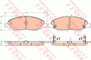 Колодки тормозные дисковые передние, NISSAN Cube, Juke, Note, Tiida, 03-