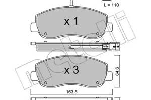 Колодки тормозные дисковые передние, RENAULT Master/Movano, 10-