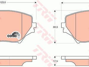 Колодки тормозные дисковые передние, TOYOTA RAV 4 II, 1.8-2.0, 00-05