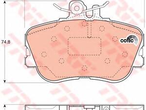 Колодки гальмівні передні дискові MB C (W202) C180,C200D,C220,C250D/TD,C280 (GDB1094) TRW