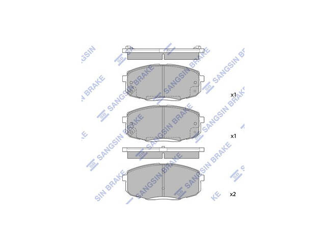 Колодки тормозные дисковые передние SP1240 HYUNDAI i-30 FD 07-12, Elantra HD 06-11; KIA Cerato TD 08-13, Ceed ED 07-12,