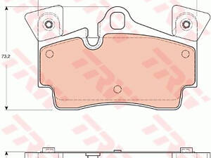 Колодки тормозные дисковые задние, AUDI Q7, PORSCHE Cayenne, 3.0-6.0, 02-15