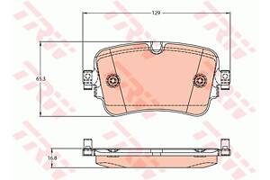 Колодки тормозные дисковые задние, AUDI Q7, Q8 2.0-4.0D 15-