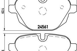 Колодки тормозные дисковые задние, BMW 5 (F10/F11), X3 (F25), X4 (F26), Z4 (E89), 09-