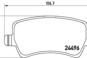 Колодки тормозные дисковые задние, FORD Galaxy, S-Max; VOLVO S60, S80, XC70 06-