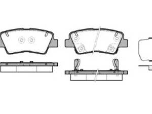 Колодки тормозные дисковые задние, HYUNDAI Elantra, Grandeur, Ionic, Tucson; 1.6-3.3, 05-