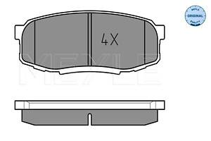 Колодки тормозные дисковые задние, LEXUS LX; TOYOTA Land Cruiser 200, Sequoia 07-