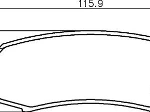 Колодки тормозные дисковые задние, MITSUBISHI Pajero, TOYOTA Land Cruiser, 3.0-4.0, 07-