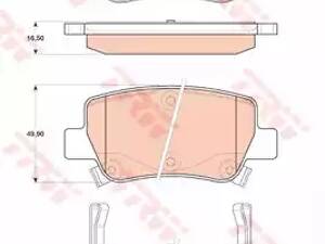 Колодки гальмівні задні дискові, TOYOTA Avensis, 1.6-2.2, 08-