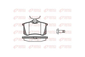 Колодки гальмівні дискові задні 0263.05 VW Golf VI 09-14; AUDI A4 04-08; SKODA Octavia A7 13-19; TOYOTA Corolla 91-97; RENAULT Megane III 09-16; FORD Galaxy 94-06; SEAT Leon 05-12; PEUGEOT 308 (T7) 07