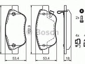 Колодки тормозные OPEL Corsa '06>>