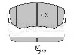 Колодки тормозные передние MEYLE 0252434617W на SUZUKI ESCUDO II (JT)