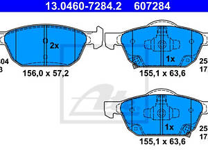 Колодки гальмівні передні, HONDA Civic IX/X, 1.0-1.6, 11-