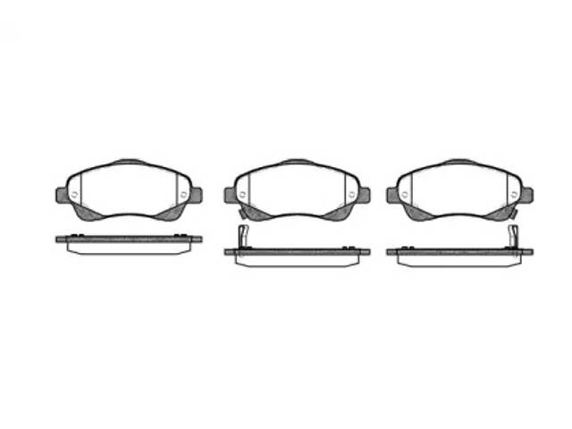 Колодки тормозные, передние, TOYOTA AVENSIS Berlina/Sedan/Wagon (T25) (04/03-01/09)