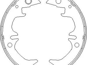 Колодки тормозные стояночного тормоза, задние, TOYOTA Avensis, Camry, Carina, Celica, 1.6-2.0, 89-06