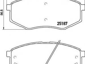 Колодки тормозные TEXTAR 2518701 на HYUNDAI ix20 (JC)