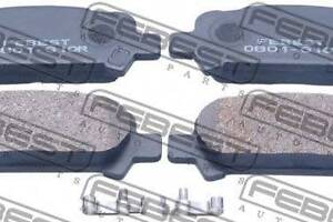 КОЛОДКИ ТОРМОЗНЫЕ ЗАДНИЕ (SUBARU IMPREZA G11 2000-2007) FEBEST 0801G10R на SUBARU IMPREZA седан (GC)