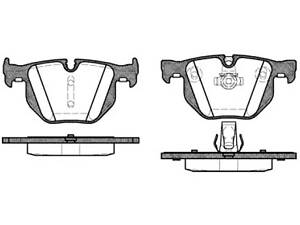 Колодки тормозные, задние, BMW 5 Series (E60)(E61) (07/03-)