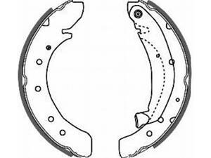 Колодки задние, 94-02 (1.8t) (бараб. тормоза)