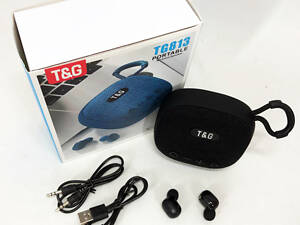 Колонка-Bluetooth с наушниками TG813. XR-918 Цвет: черный