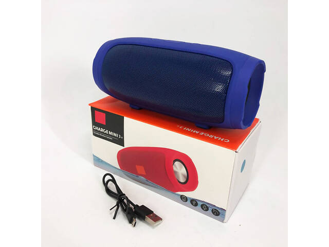 Колонка портативная акустическая система Charge Mini E3 (аналог). Цвет: синий - Фото 1