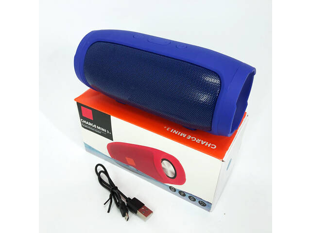 Колонка портативная акустическая система Charge Mini E3 (аналог). Цвет: синий - Фото 4