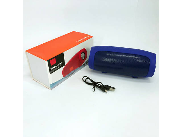 Колонка портативная акустическая система Charge Mini E3 (аналог). Цвет: синий - Фото 7