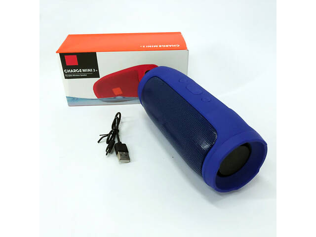 Колонка портативная акустическая система Charge Mini E3 (аналог). Цвет: синий - Фото 8