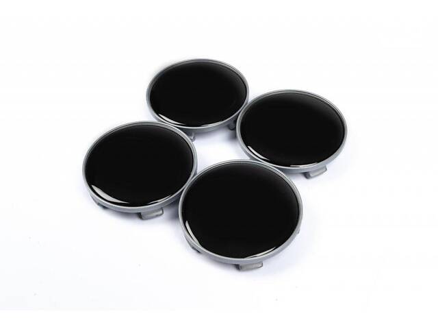Колпачки на диски 57/55.5 мм V1 черные (4 шт) для Тюнинг Toyota