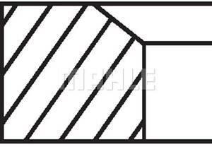 Кільця поршневі, 80,5mm +0.50 (2,5-2-3), RENAULT Laguna, Megane 1.9dTi/dCi 97-