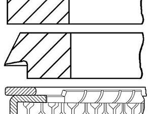 Кольца поршневые 08-207600-00 FIAT Croma 86-96, Tipo 88-95, Tempra 90-97; LANCIA Delta 79-94, Dedra 89-99, Thema 84-94