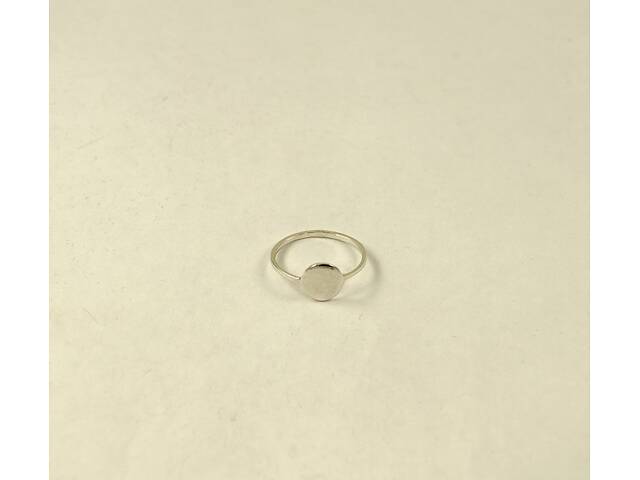 Кольцо минимализм с кругом Maxi Silver 9055 SE 17.5 - Фото 2