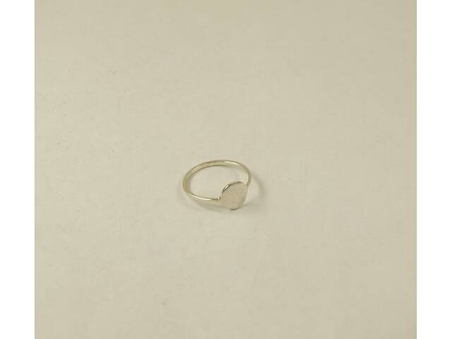 Кольцо минимализм с кругом Maxi Silver 9055 SE 17.5 - Фото 3
