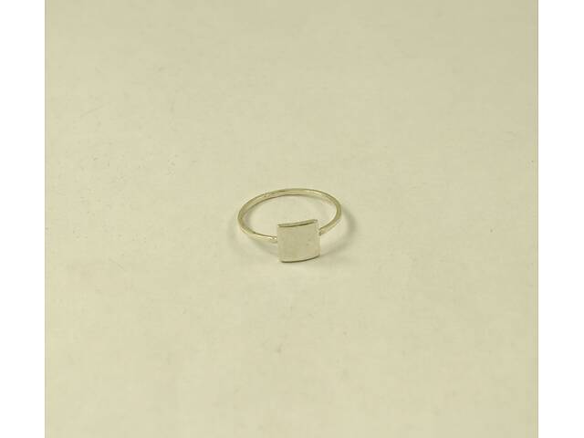 Кольцо минимализм с квадратом Maxi Silver 9056 SE 18.5 - Фото 3