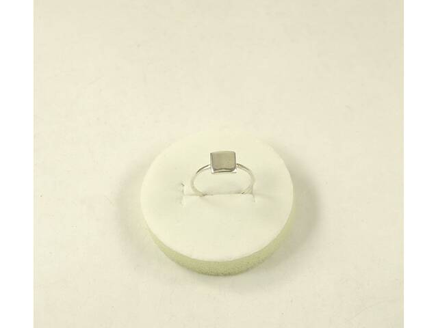Кольцо минимализм с квадратом Maxi Silver 9056 SE 18.5 - Фото 1