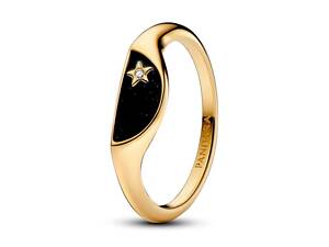 Кольцо No Brand Ме Полукруг с эмалью 163325C01 56