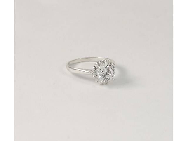 Кольцо с круглым камнем Maxi Silver 7913 SE 17.5 - Фото 1