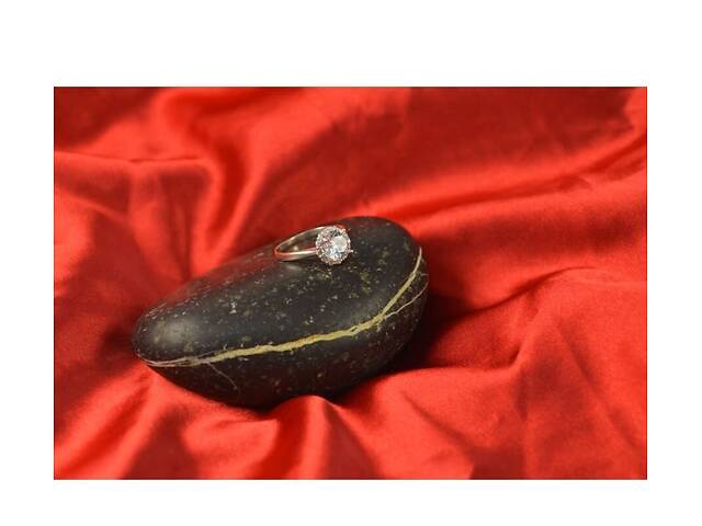 Кольцо с круглым камнем Maxi Silver 7913 SE 17.5 - Фото 5