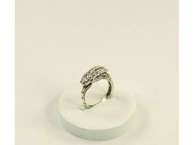 Кольцо уроборос Maxi Silver 8583 SE 22 - Фото 2