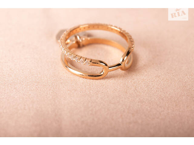 Кольцо из желтого и белого золота с сердечком K-0245 - Фото 9