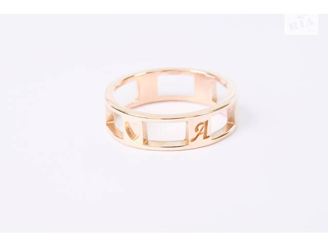 Кольцо из красного золота с гравировкой К-0339 - Фото 4