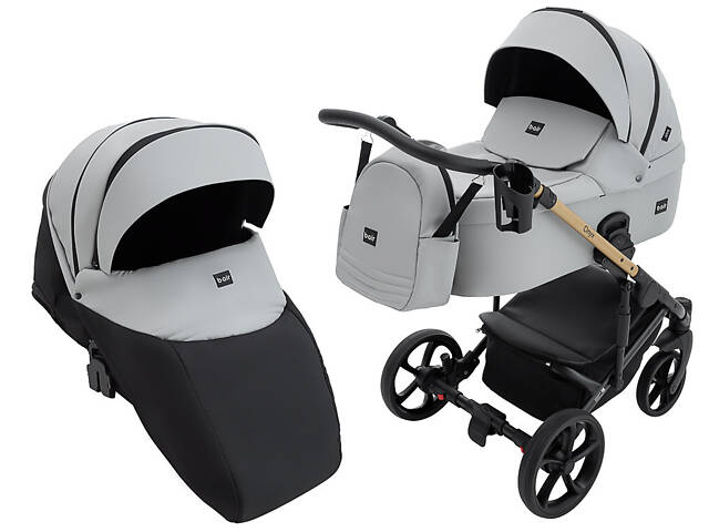 Візок 2 в 1 Bair Onyx ECO OE-14 світло-сірий - Фото 1