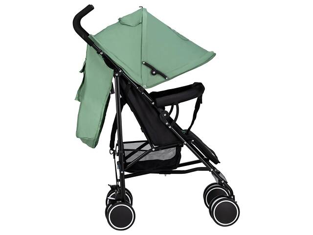 Коляска для дитини прогулянкова FreeON Simple, black - dark green - Фото 4